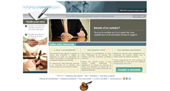 Desktop Screenshot of notaireparcourriel.com
